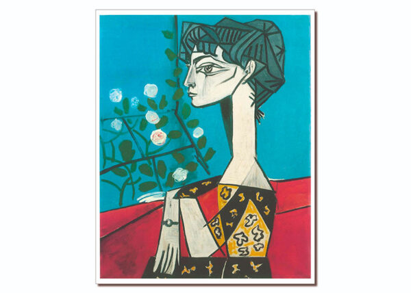Poster de Picasso - Jacqueline con flores