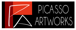 logo PICASSO ARTWORKS gif EXTRA BLACK png