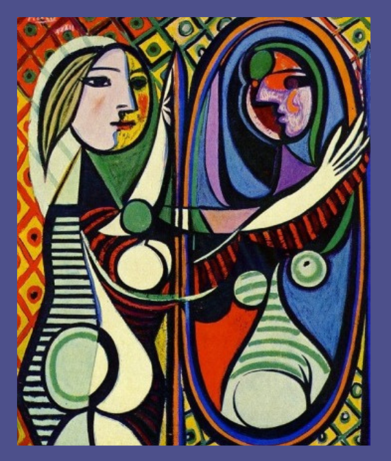 Lámina cubista Picasso enmarcada