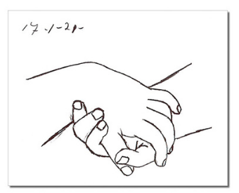 cuadro mains croisees