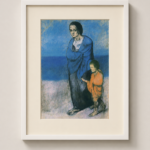 Fmme et Enfant Bord de Mer