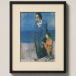 Fmme et Enfant Bord de Mer