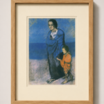 Fmme et Enfant Bord de Mer